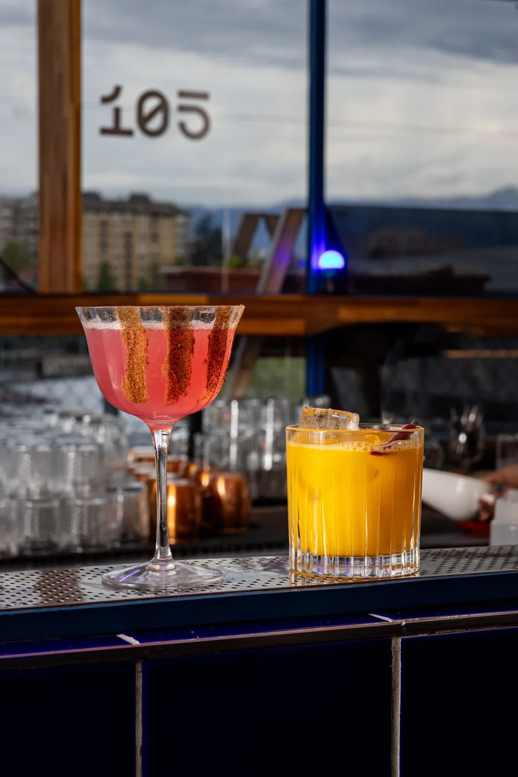 Sunset au bar du Rooftop 105